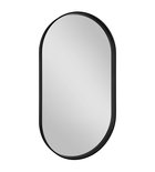 Photo: AVONA oval mirror in frame 40x70cm, black matt