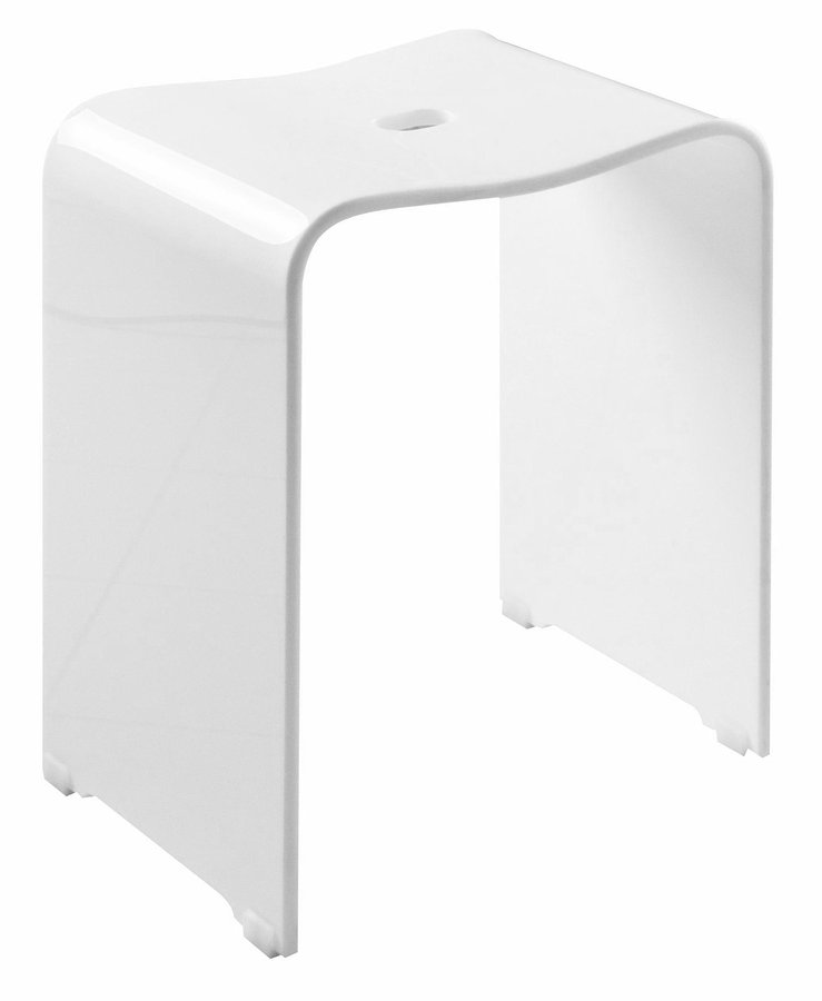 TRENDY koupelnová stolička 40x48x27,5cm, bílá mat A211101