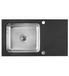 Photo: PARGA 1 Bowl Kitchen Sink 78x44cm, Granite-Steel, black