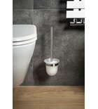 Photo: X-STEEL WC kefa závesna, mliečne sklo, nerez mat