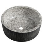Photo: PRIORI umywalka ceramiczna nablatowa Ø 41 cm, granit