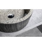 Photo: PRIORI counter top ceramic washbasin Ø 41 cm, granite