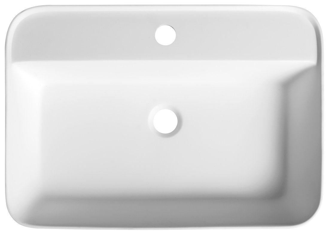 Sapho BRAHEA umyvadlo zápustné, Rockstone, 55x39 cm, bílá mat BE755