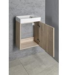 Photo: ZOJA cabinet with washbasin 40x22 cm, platinum oak