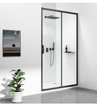 Photo: SIGMA SIMPLY BLACK sprchové dveře posuvné 1000 mm, čiré sklo