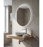 Photo: VISO round mirror with LED lighting, ø 80cm, touch sensor, 2700-6500K