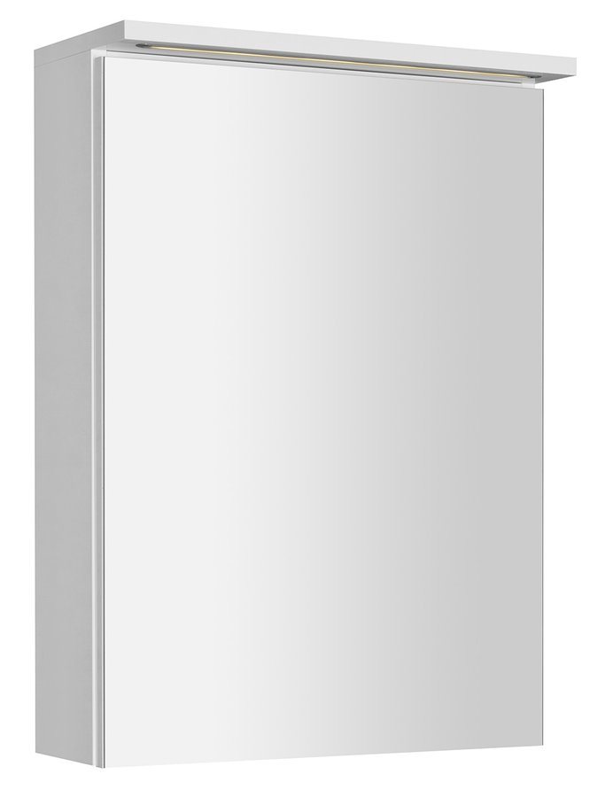 KAWA STRIP galerka s LED osvětlením 50x70x22cm, bílá WGL50S