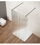 Photo: VARIO BLACK Walk-In Freestanding Shower Enclosure, Nordic Glass, 1000 mm