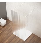 Photo: VARIO WHITE Walk-In Freestanding Shower Enclosure, Nordic Glass, 1100 mm