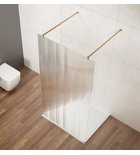Photo: VARIO GOLD Walk-In Freestanding Shower Enclosure, Nordic Glass, 1100 mm