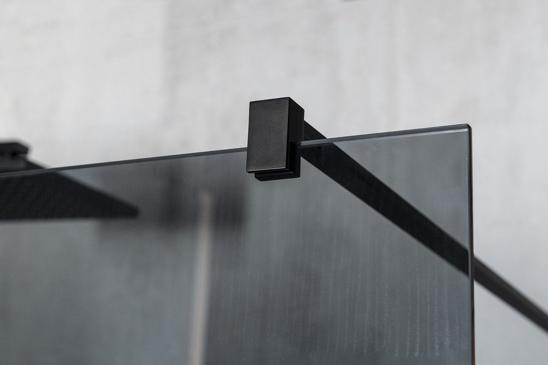 Gelco VARIO BLACK jednodílná sprchová zástěna do prostoru, sklo nordic, 1400 mm GX1514-02