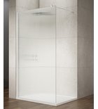 Photo: VARIO WHITE jednoczęściowa kabina prysznicowa Walk-In, montaż przy ścianie, szkło nordic, 1100 mm