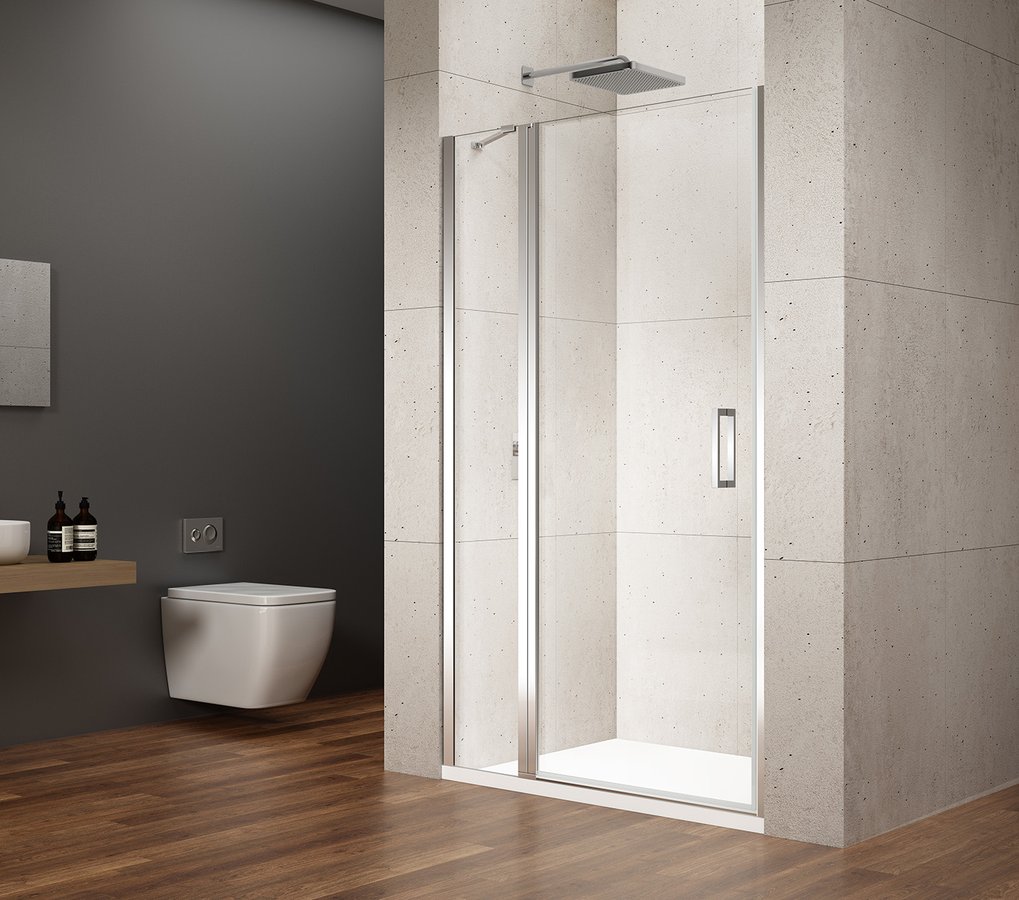 LORO sprchové dveře s pevnou částí 900mm, čiré sklo GN4690