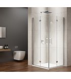 Photo: LORO Bi-fold Shower Door for corner entry 700 mm, clear glass