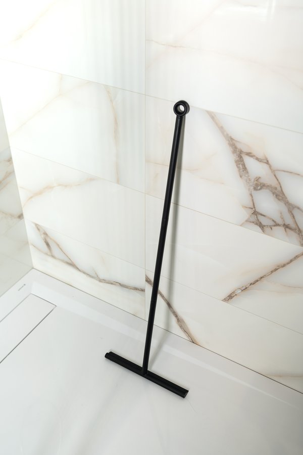 Aqualine Podlahová stěrka 300x890mm, černá SQ121B