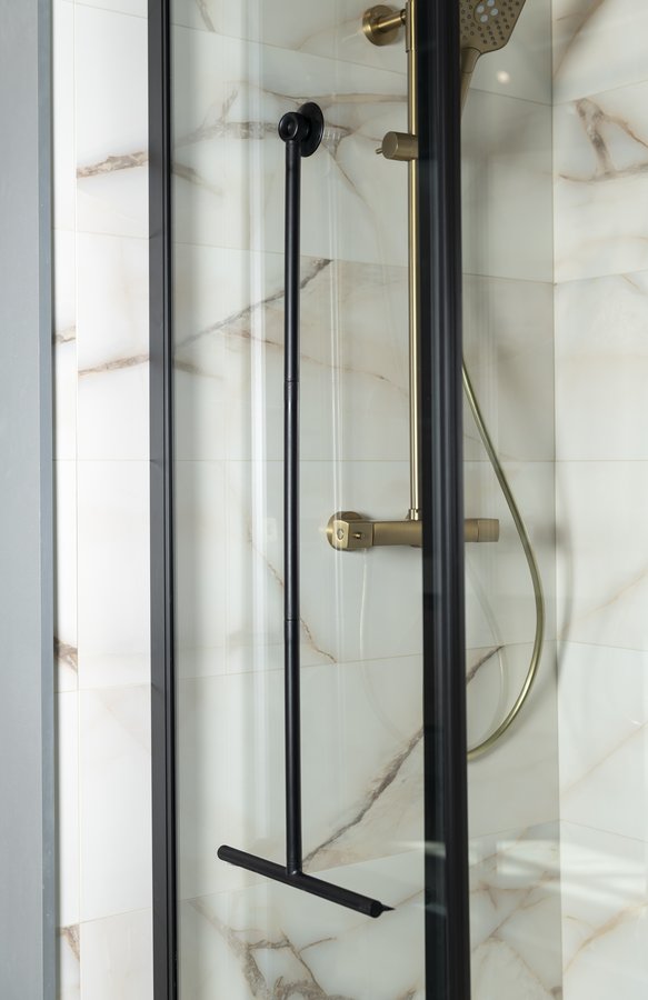 Aqualine Podlahová stěrka 300x890mm, černá SQ121B