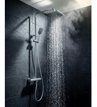Photo: Duschsäule mit Thermostat-Armatur, Chrom