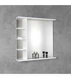 Photo: KORIN Mirror with LED Light and Shelves 80x70x12cm