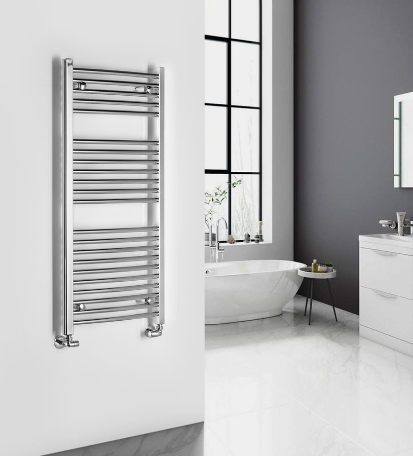 Aqualine ALYA otopné těleso oblé 500x1110mm, chrom LLC201