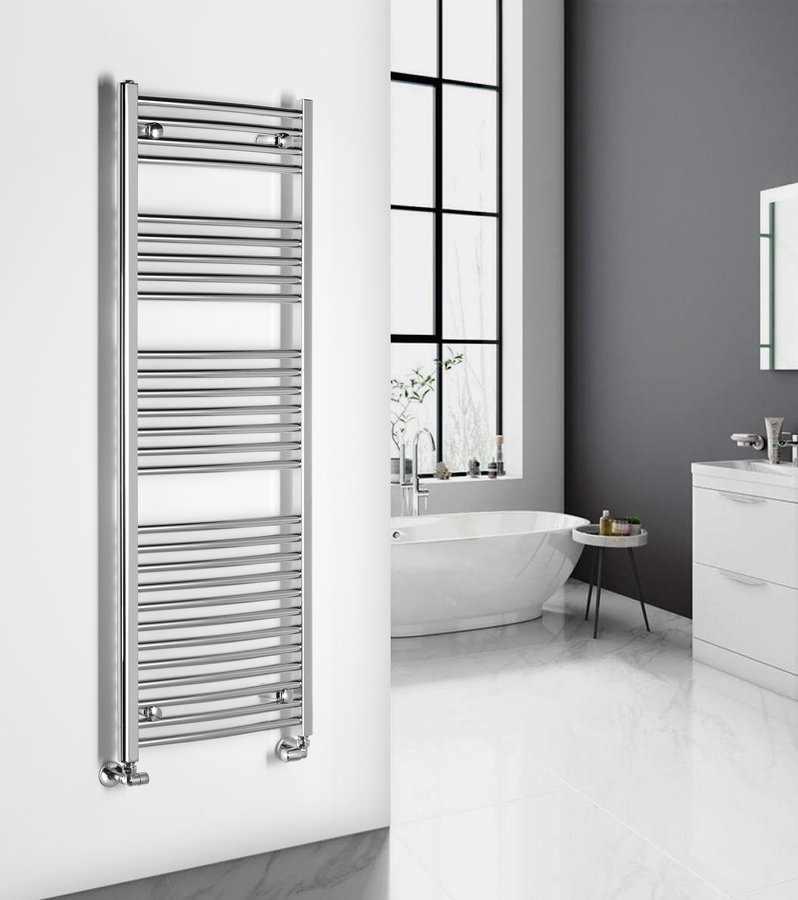 Aqualine ALYA otopné těleso oblé 500x1420mm, chrom LLC203
