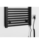 Photo: DIRECT-E Electric Bathroom Radiator, straight, 450x960 mm, 300 W, black
