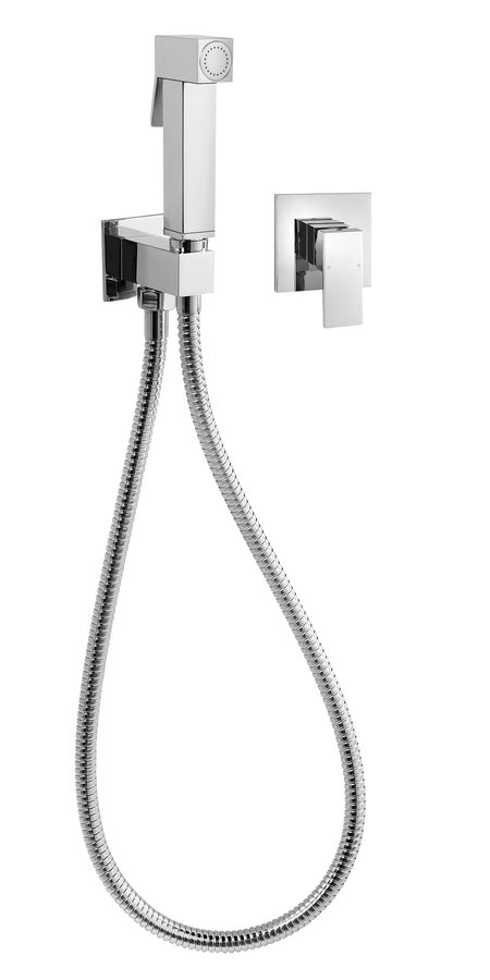 Sapho LATUS podomítková bidetová baterie se Stop sprškou, chrom 1102-46-01