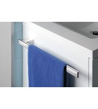 Photo: BELLA Vanity Unit Towel Rail Holder for Left Side, 400mm, chrome