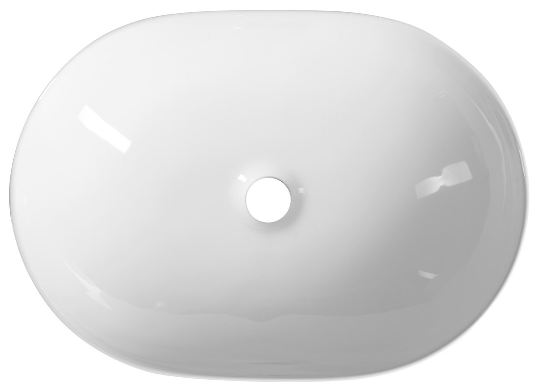 Aqualine Keramické umyvadlo na desku 49x36 cm, bílá CA490