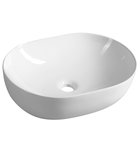 Photo: Umywalka ceramiczna nablatowa 49x36 cm, biały