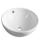 Photo: Counter top ceramic washbasin Ø 38 cm, white