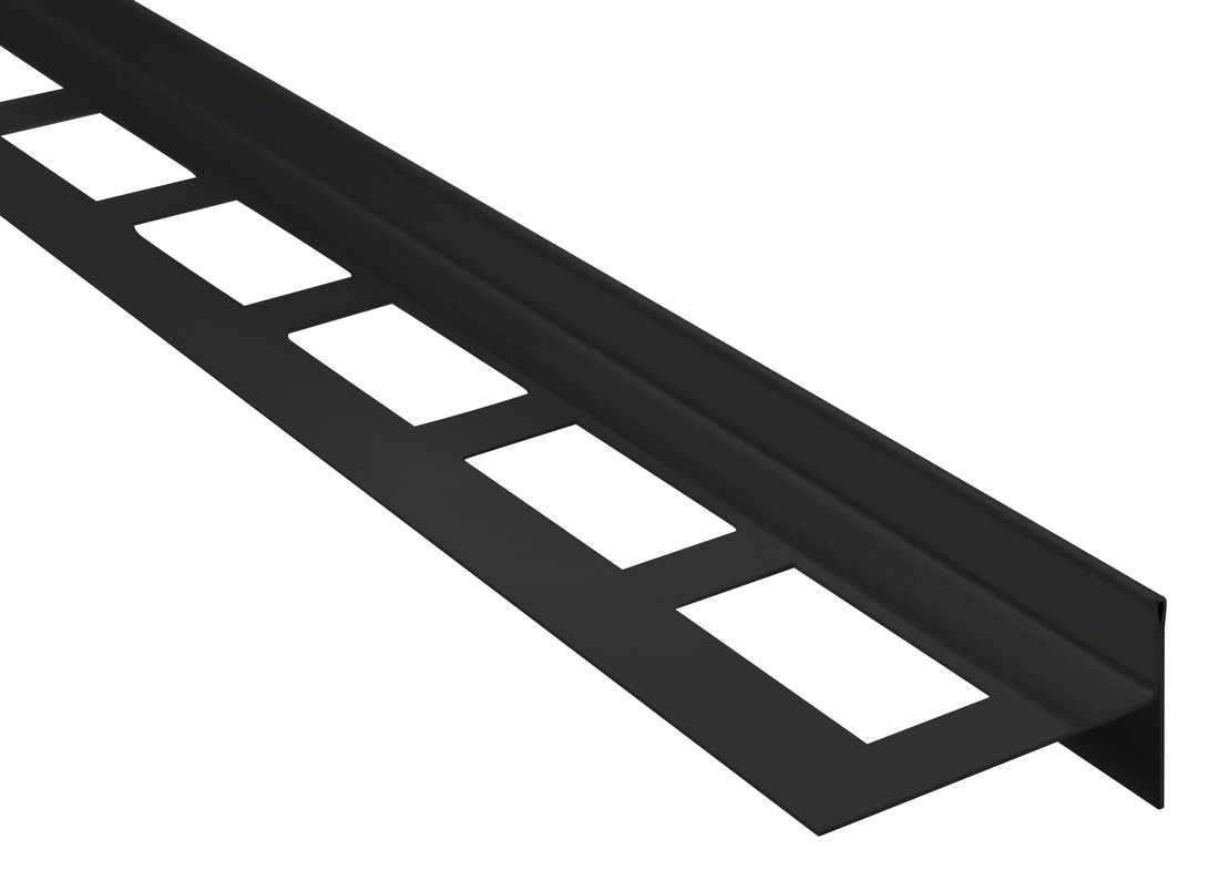 Sapho Spádová lišta, pravá, výška 10mm, délka 1000mm, černá mat SPD10B-P