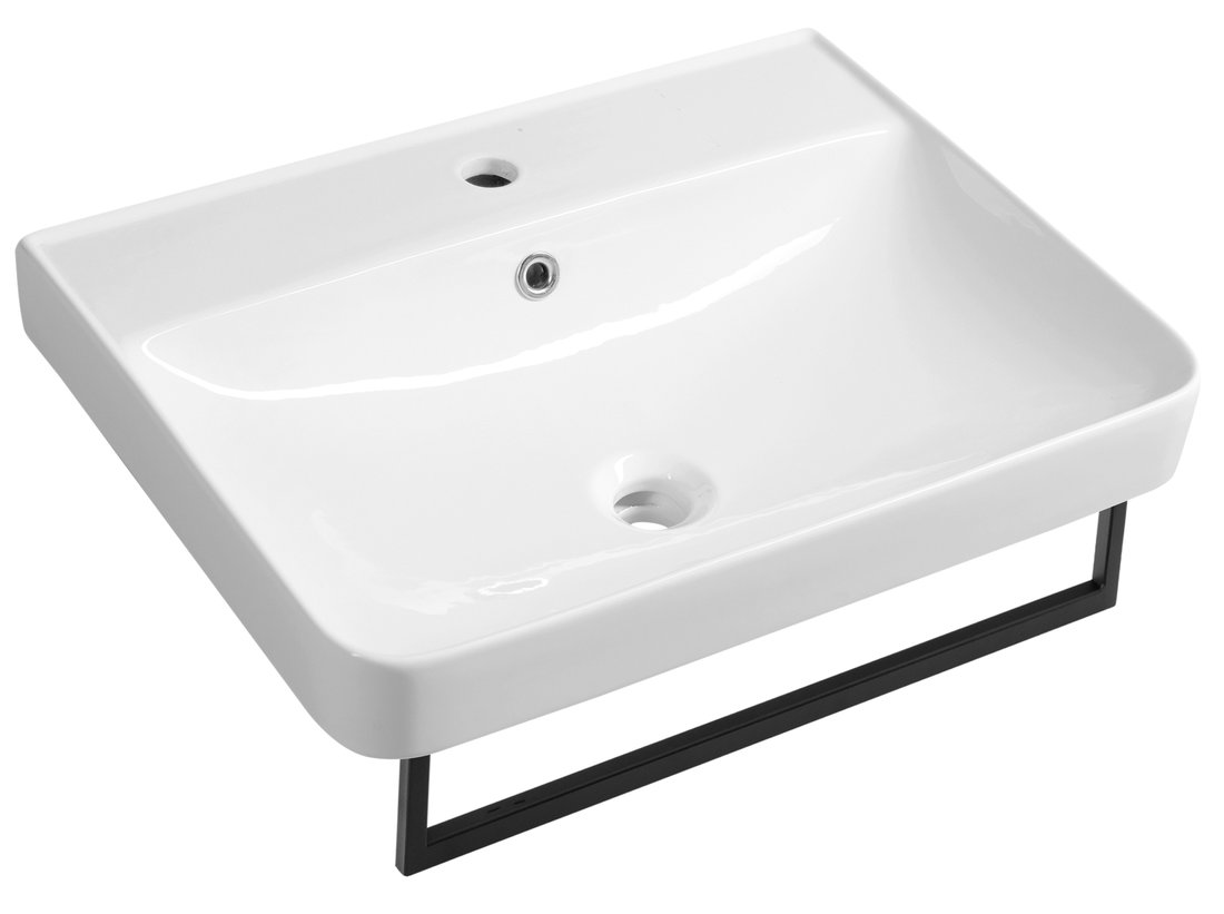 Aqualine ZEN keramické umyvadlo nábytkové 60x45cm, bílá 3060