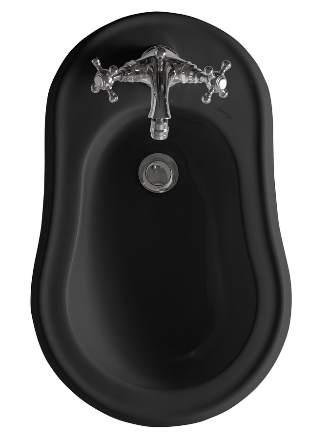 Kerasan RETRO bidet stojící 38,5x60cm, černá mat 102031