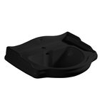 Photo: RETRO Ceramic Washbasin 73x54cm, black matt