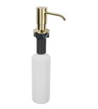 Photo: Recessed soap dispenser, round, gold matt
