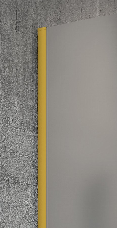 Gelco VARIO GOLD MATT jednodílná sprchová zástěna k instalaci ke stěně, kouřové sklo, 1400 mm GX1314-01