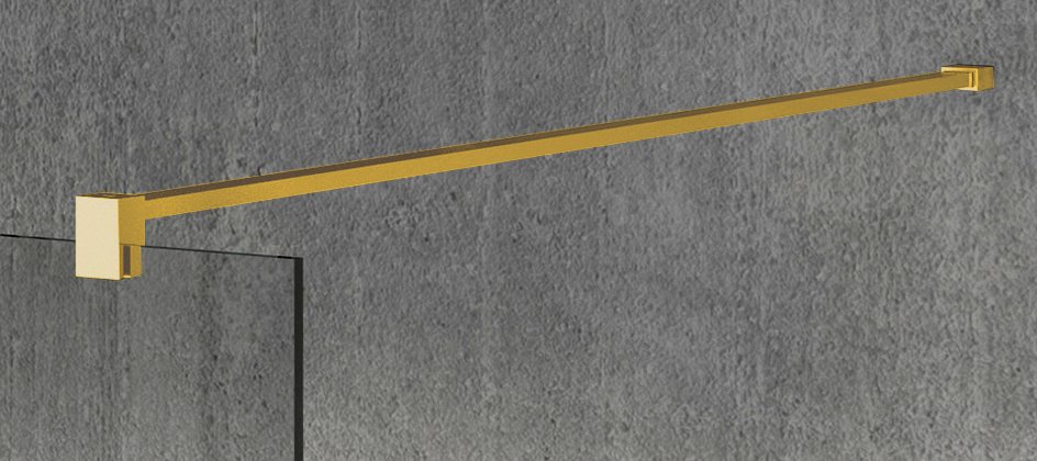 Gelco VARIO GOLD MATT jednodílná sprchová zástěna do prostoru, sklo nordic, 700 mm GX1570-09