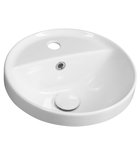 Photo: YUVA Recessed ceramic washbasin, Ø 38cm, white