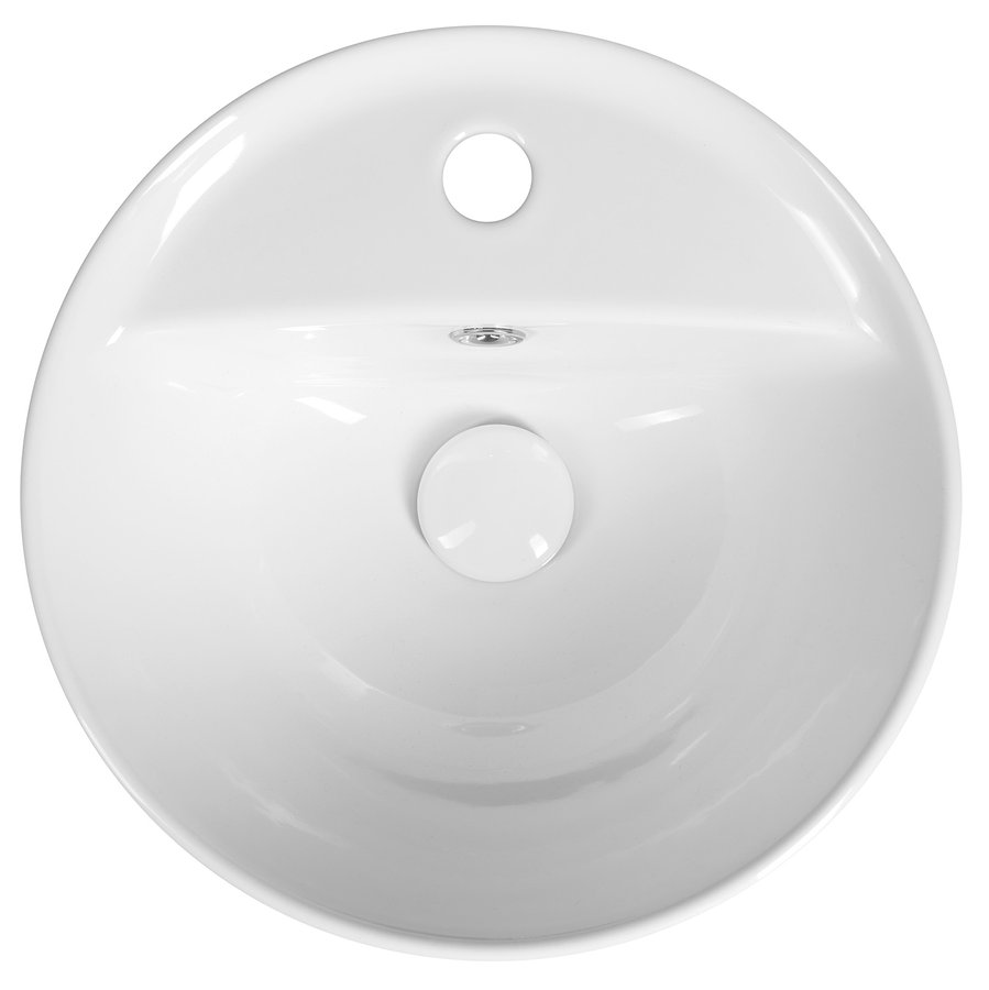 Sapho YUVA keramické umyvadlo zápustné, Ø 38cm, bílá TU0652