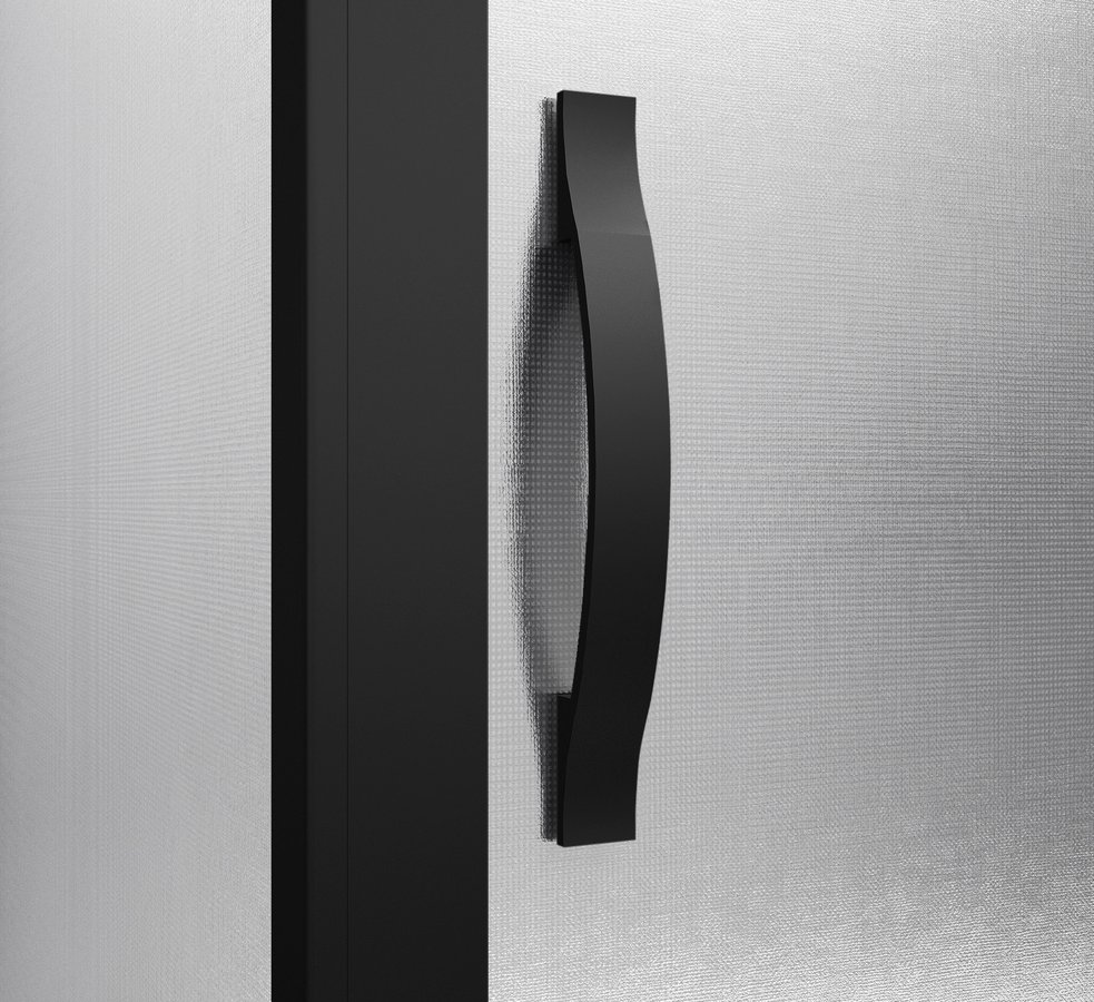 Gelco SIGMA SIMPLY BLACK čtvercový sprchový kout 1000x1000 mm, rohový vstup, sklo Brick GS2410B-01