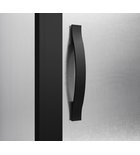 Photo: SIGMA SIMPLY BLACK čtvercový sprchový kout 1000x1000 mm, rohový vstup, Brick sklo