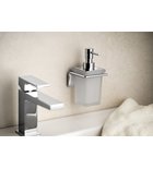 Photo: IL GIGLIO wall-hung soap dispenser, frosted glass, chrome