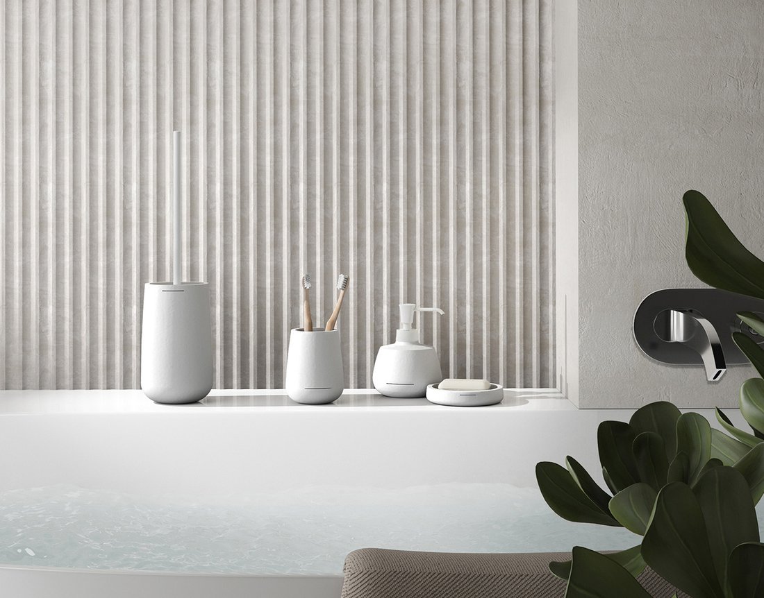 Gedy KIRA mýdlenka na postavení, bílá mat KI1102