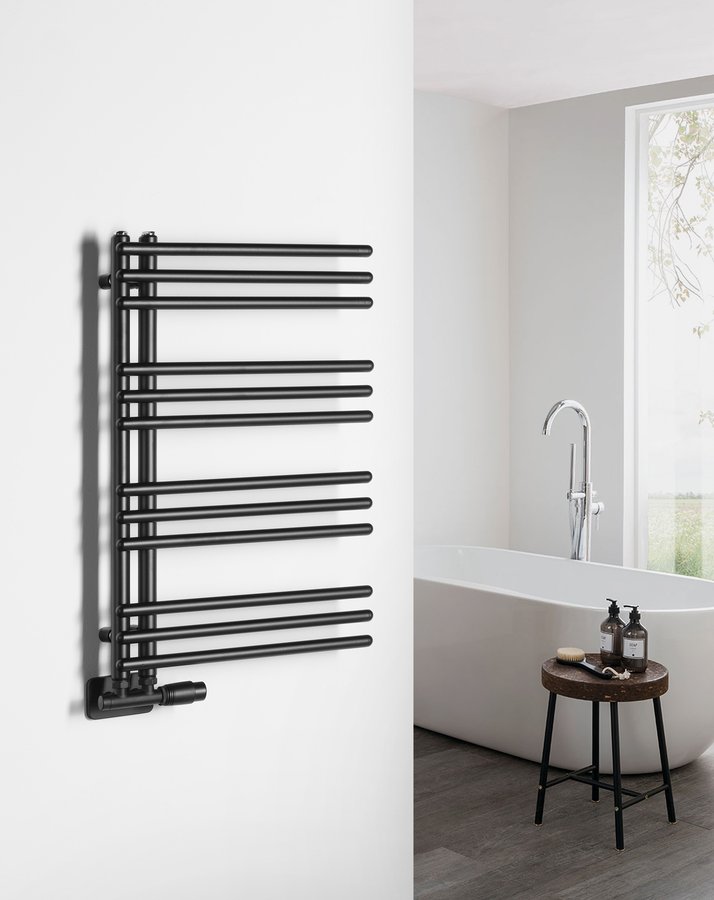 Aqualine POSEIDON otopné těleso 450x740mm, černá mat PS474B