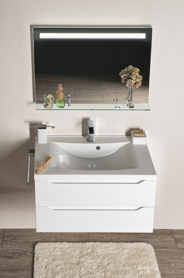 Sapho Koupelnový set WAVE 80, bílá KSET-047