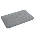 Photo: MOUSSE bathroom mat, 50x80cm, 100% polyester, non-slip, grey