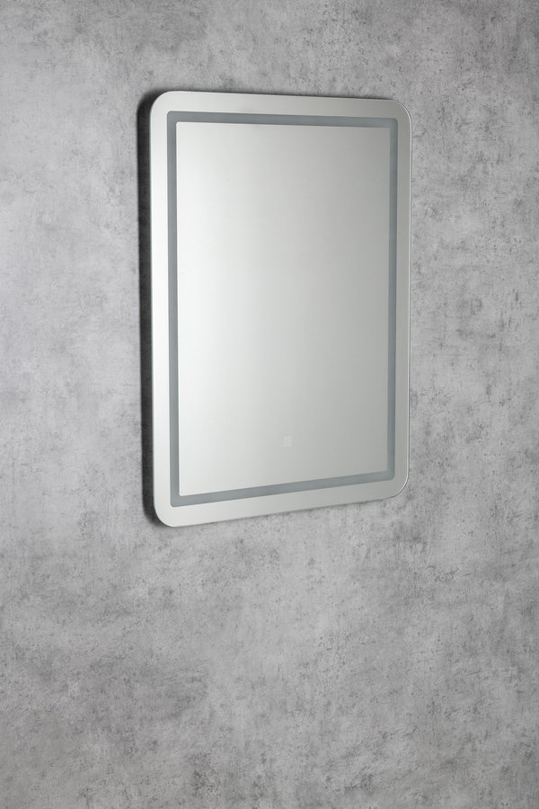 Aqualine SALICA zrcadlo s LED osvětlením 60x80cm, dotykový senzor, stmívatelné SC080