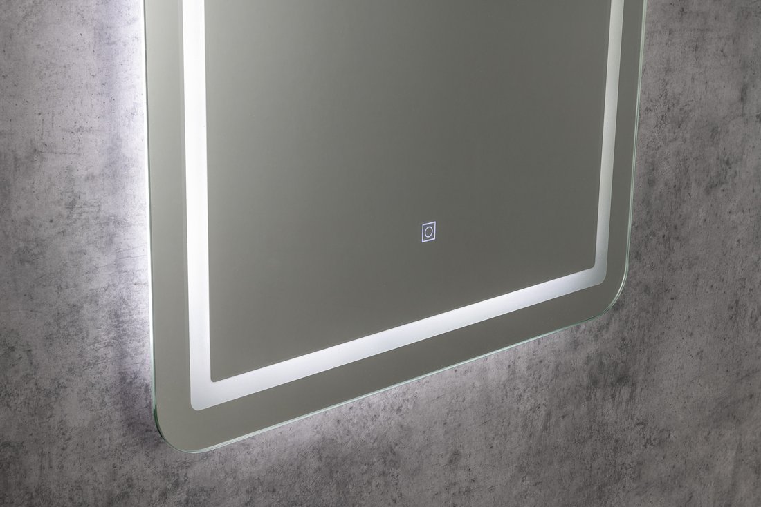 Aqualine SALICA zrcadlo s LED osvětlením 60x80cm, dotykový senzor, stmívatelné SC080