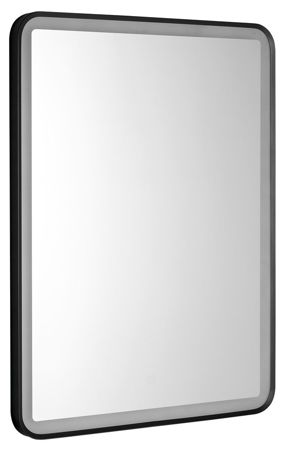 SWIDA zrcadlo s LED osvětlením 60x80cm, dotykový senzor, stmívatelné, černá mat SW060