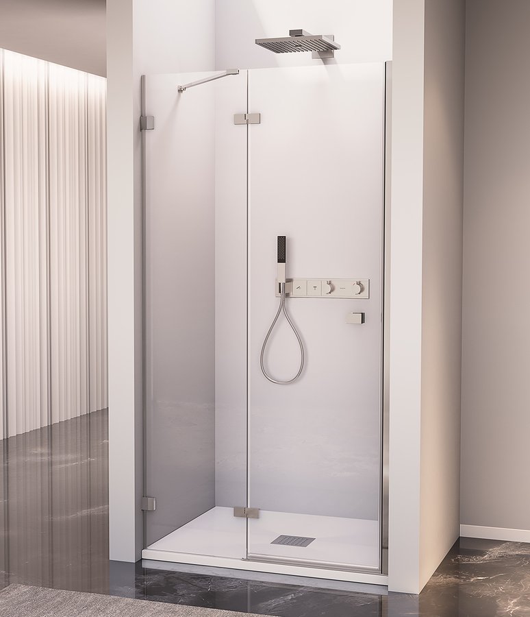FORTIS EDGE sprchové dveře do niky 900mm, čiré sklo, levé FL1690L